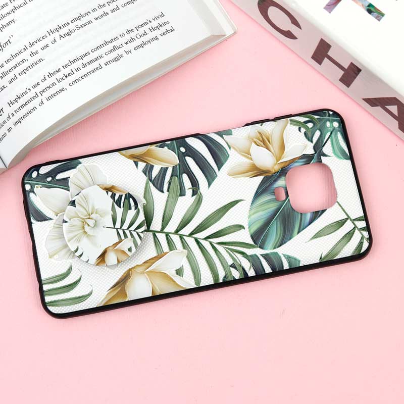 قاب فانتزی برجسته + پاپ سوکت طرح گل Xiaomi Redmi Note 9 Pro / Redmi Note 9s سری F