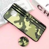 قاب فانتزی برجسته + پاپ سوکت طرح ارتشی Xiaomi Redmi Note 9 Pro / 9s سری F
