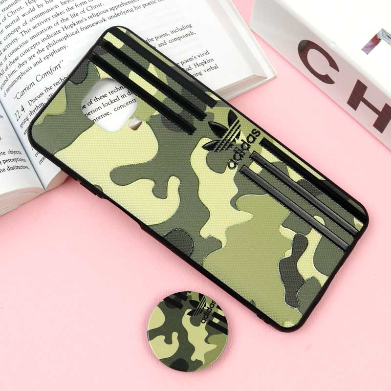 قاب فانتزی برجسته + پاپ سوکت طرح ارتشی Xiaomi Redmi Note 9 Pro / 9s سری F