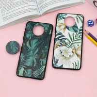 قاب فانتزی برجسته + پاپ سوکت طرح گل Xiaomi Redmi Note 9T سری F