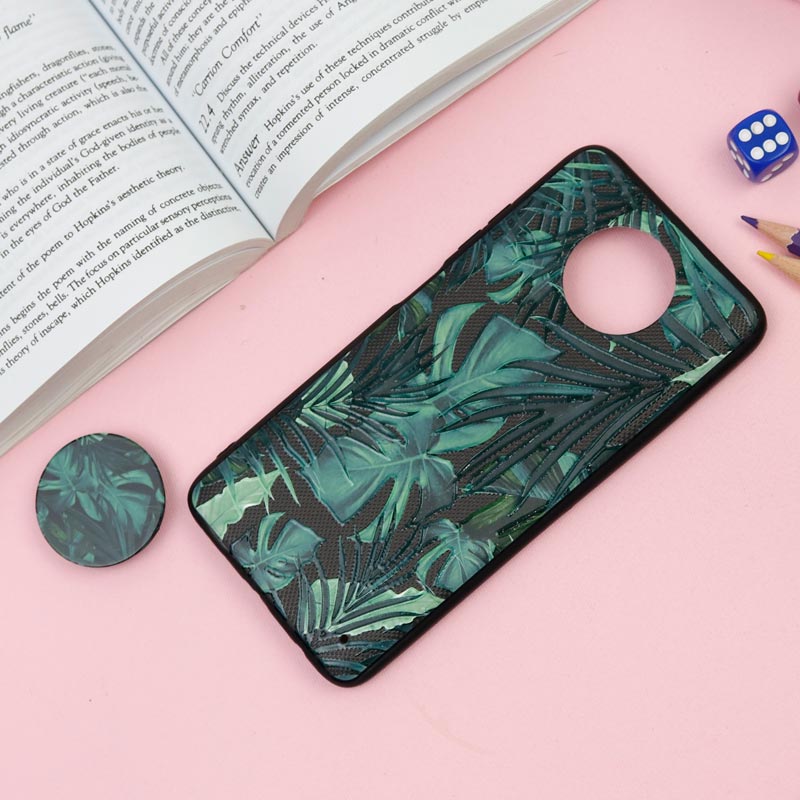 قاب فانتزی برجسته + پاپ سوکت طرح گل Xiaomi Redmi Note 9T سری F