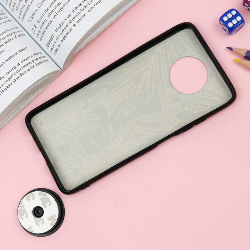 قاب فانتزی برجسته + پاپ سوکت طرح گل Xiaomi Redmi Note 9T سری F