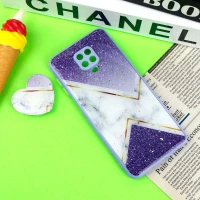 قاب رزینی PC شیائومی Redmi Note 9s / Note 9 Pro پاپ سوکت دار محافظ لنزدار یاسی