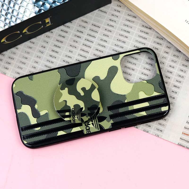 قاب فانتزی برجسته + پاپ سوکت طرح ارتشی iPhone 12 Mini سری F