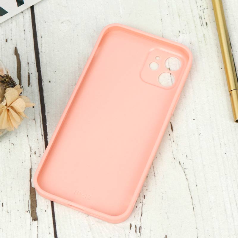 قاب محافظ لنزدار آینه ای + پاپ سوکت طرح قلب صورتی iPhone 12