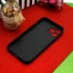 قاب محافظ لنزدار آینه ای + پاپ سوکت طرح قلب مشکی iPhone 12 Pro Max