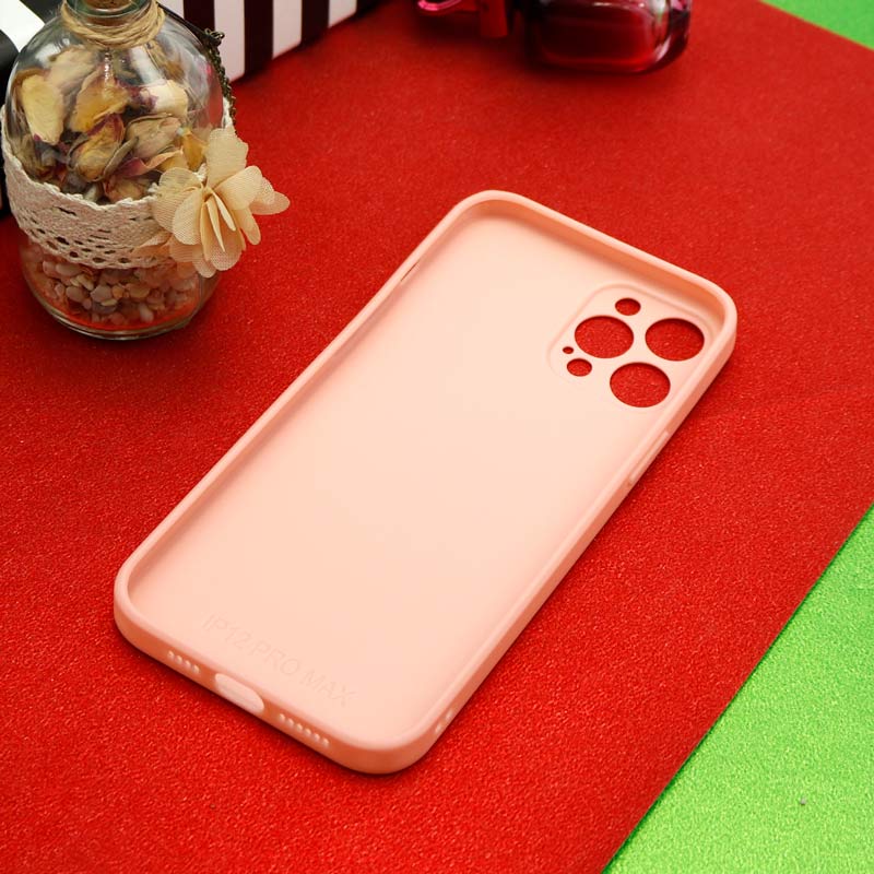 قاب محافظ لنزدار آینه ای + پاپ سوکت طرح قلب صورتی iPhone 12 Pro Max