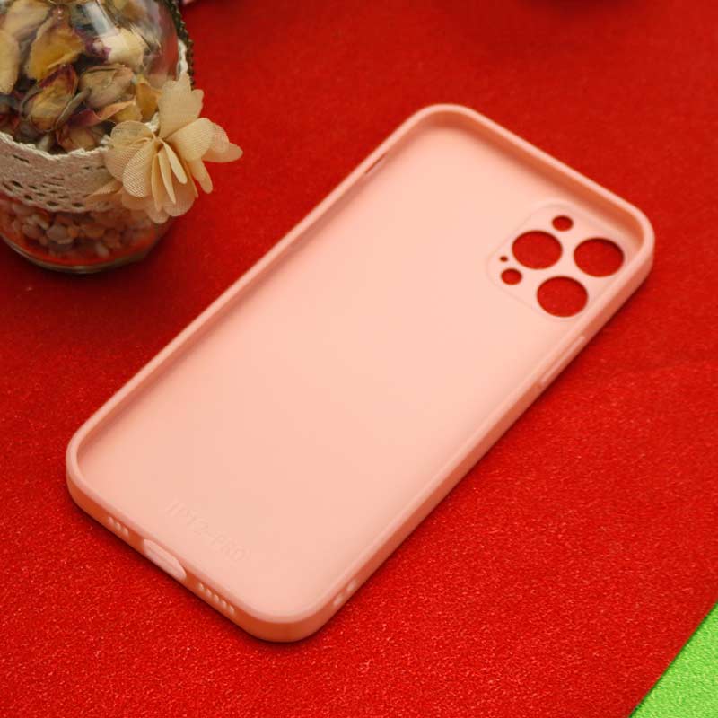 قاب محافظ لنزدار آینه ای + پاپ سوکت طرح قلب صورتی iPhone 12 Pro