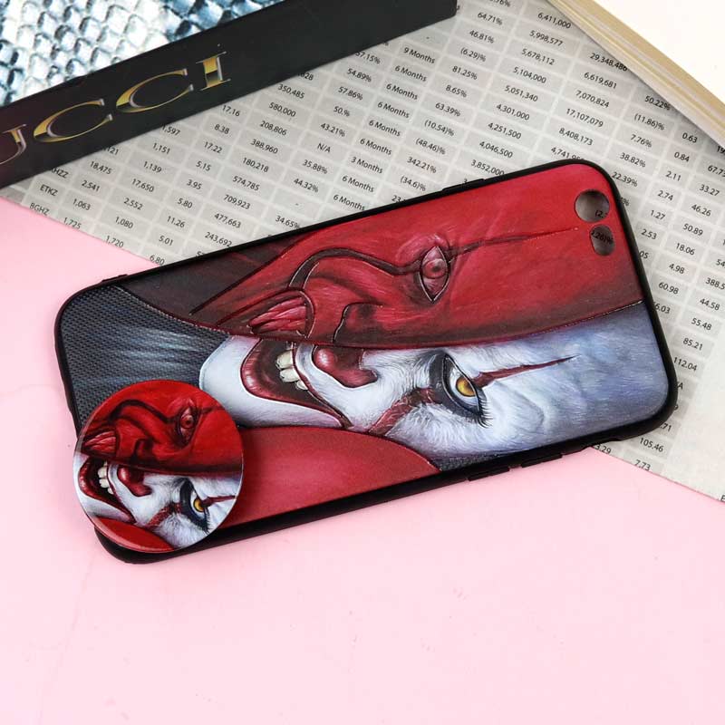 قاب فانتزی برجسته + پاپ سوکت طرح جوکر iPhone 6/6s سری F