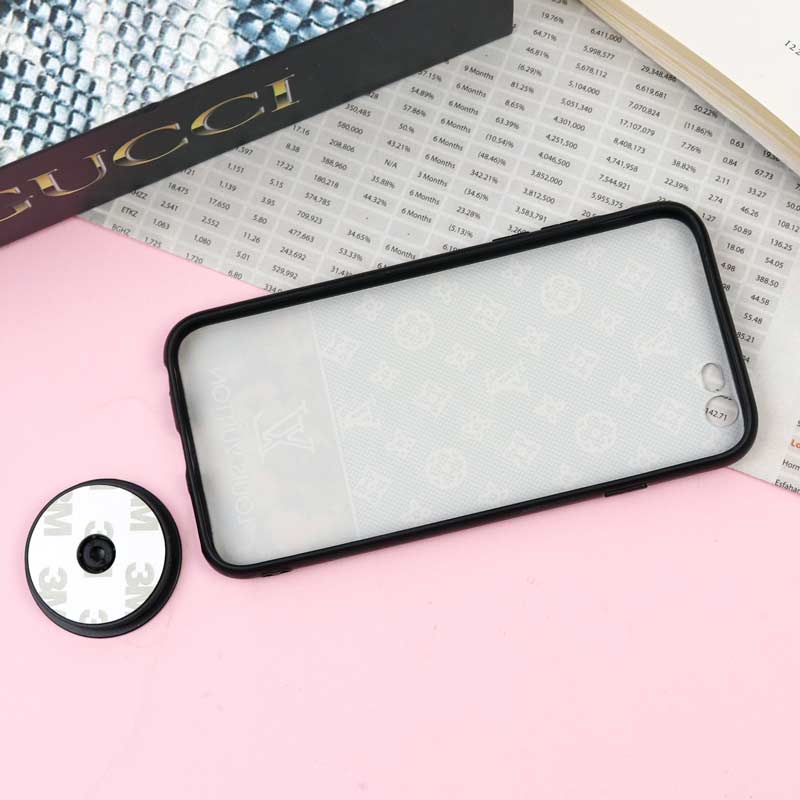 قاب فانتزی برجسته + پاپ سوکت طرح LV آیفون iPhone 6/6s سری F