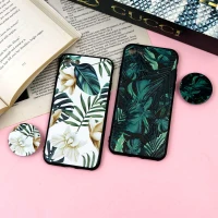 قاب فانتزی برجسته + پاپ سوکت طرح گل iPhone 7/8/SE 2020 سری F