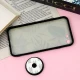 قاب فانتزی برجسته + پاپ سوکت طرح گل iPhone 7/8/SE 2020 سری F
