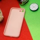 قاب محافظ لنزدار آینه ای + پاپ سوکت طرح LV صورتی iPhone 7/8