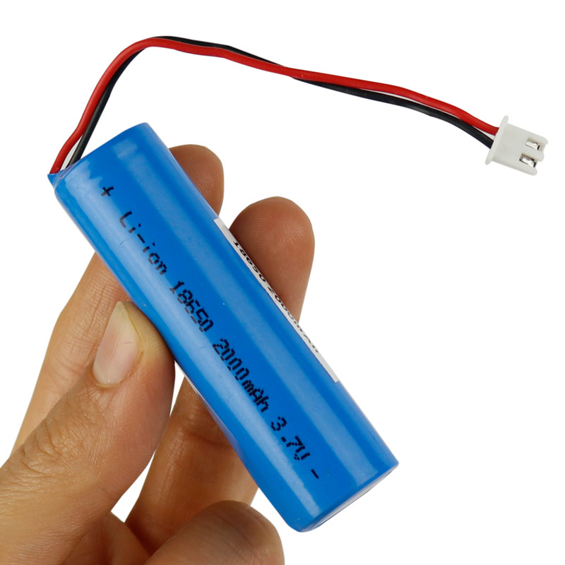 باتری لیتیوم استوانه ای سیم دار 18650 2000mAh