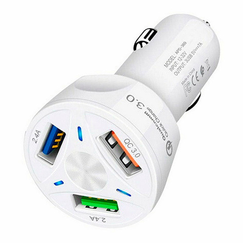 شارژر فندکی فست شارژ APD-369 2.4A QC3