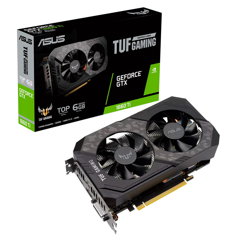 کارت گرافیک ASUS TUF Gaming GTX1660Ti OC 6GB GDDR6 192Bit