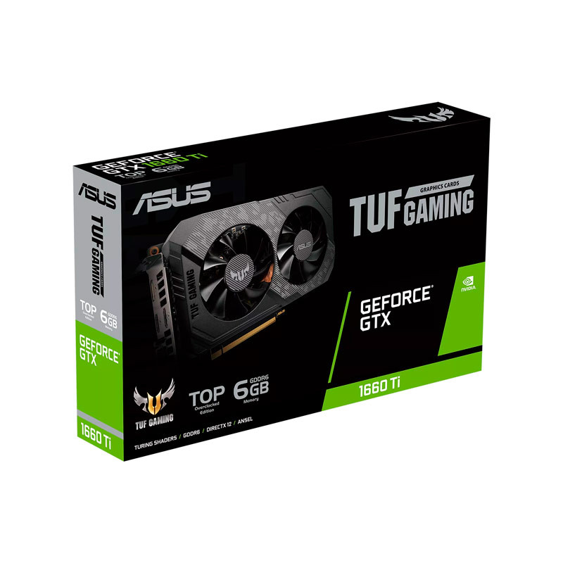 کارت گرافیک ASUS TUF Gaming GTX1660Ti OC 6GB GDDR6 192Bit