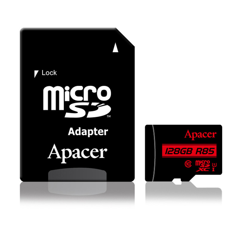 رم میکرو 128 گیگ اپیسر Apacer R85 U1 C10 85MB/s + خشاب