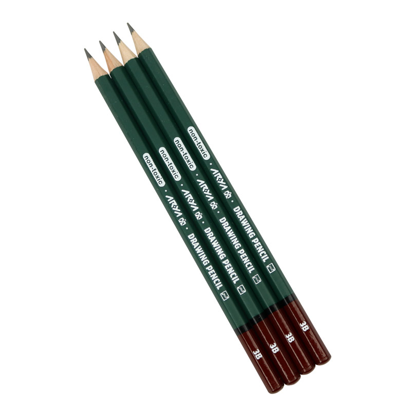 مداد طراحی آریا Arya Artist 3502 3B بسته 12 عددی