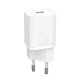 شارژر دیواری فست شارژ Baseus TZCCSUP-B 3A QC3.0 PD 20W Type-C + کابل Type-C to Lightning