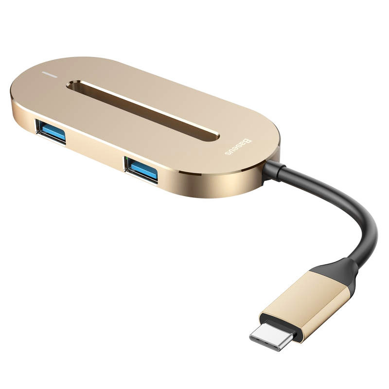 هاب 5 پورت Type-C باسئوس CABOOK HUB O shape