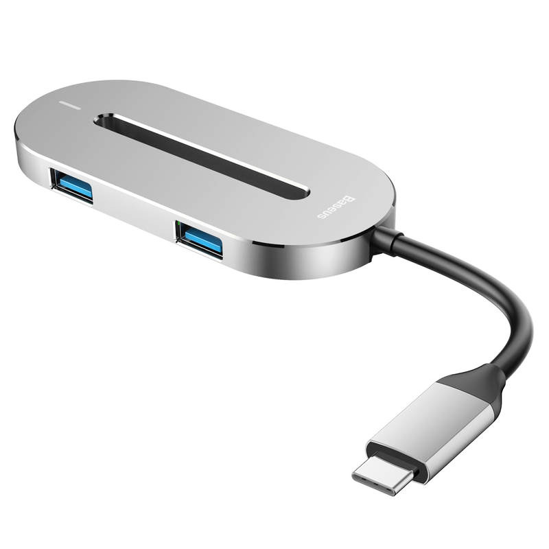 هاب 5 پورت Type-C باسئوس CABOOK HUB O shape