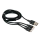کابل 3 سر فست شارژ Baseus Rapid CAMLL-SU01 3A 1.2m