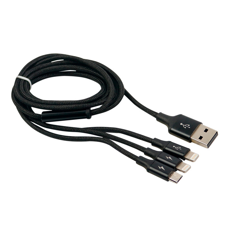 کابل 3 سر فست شارژ Baseus Rapid CAMLL-SU01 3A 1.2m