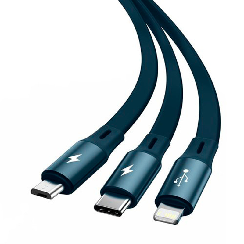 کابل 3 سر فست شارژ Baseus CAMLT-MJ 3.5A 1.2m