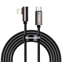 کابل تبدیل فست شارژ Baseus CATLCS-A01 Type-C to Lightning PD 20W 2m یکسر L