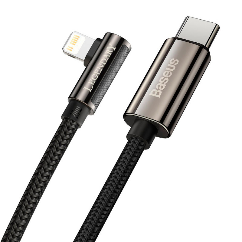 کابل تبدیل فست شارژ Baseus CATLCS-A01 Type-C to Lightning PD 20W 2m یکسر L