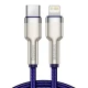 کابل تبدیل فست شارژ Baseus CATLJK-A Type-C To Lightning PD 20W 1m