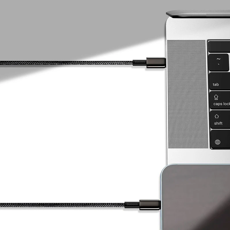 کابل تایپ سی به لایتنینگ فست شارژ 20 وات باسئوس CATLWJ-A01 طول 2 متر