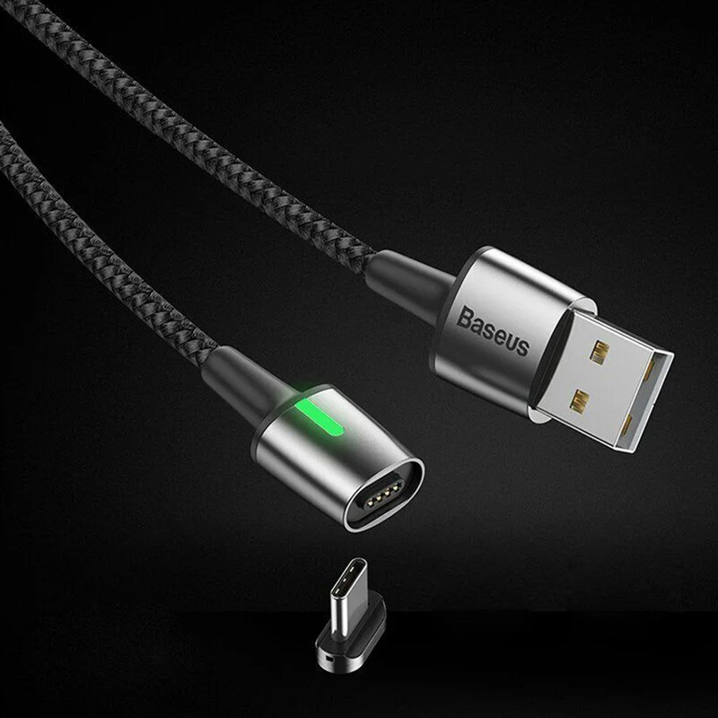 کابل مگنتی فست شارژ Baseus CATXC-A 3A Type-C 1m