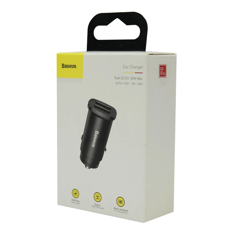 شارژر فندکی فست شارژ Baseus CCALL-DS QC3.0 30W