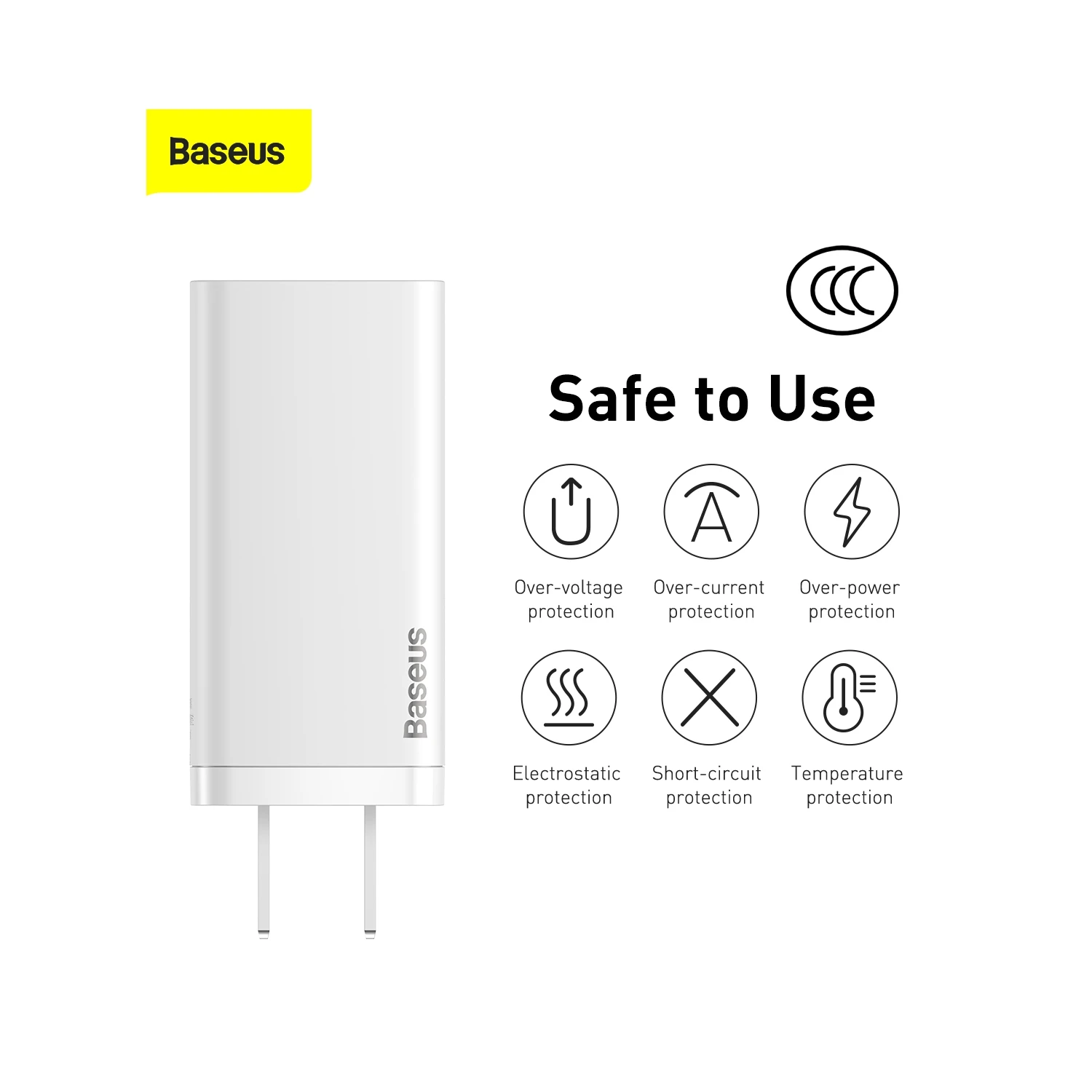 کلگی فست شارژ Baseus CCGAN2L-D QC4.0 PD 65W Type-C