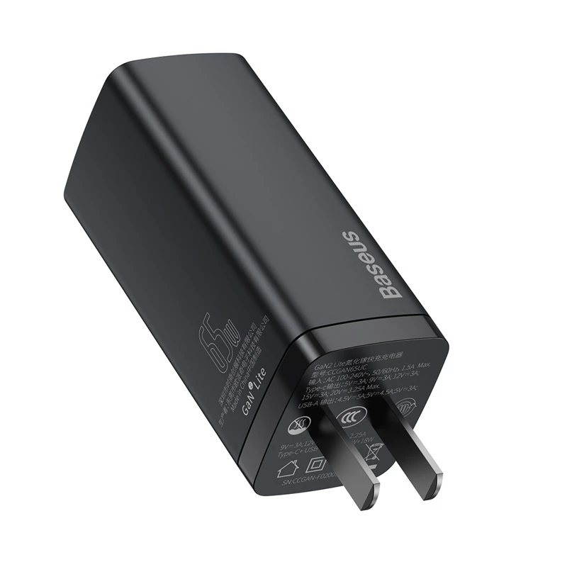 کلگی فست شارژ Baseus CCGAN2L-D QC4.0 PD 65W Type-C