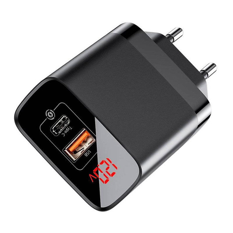 کلگی فست شارژ Baseus CCJMHC-A 2Port 3A QC3.0 PD3.0 18W