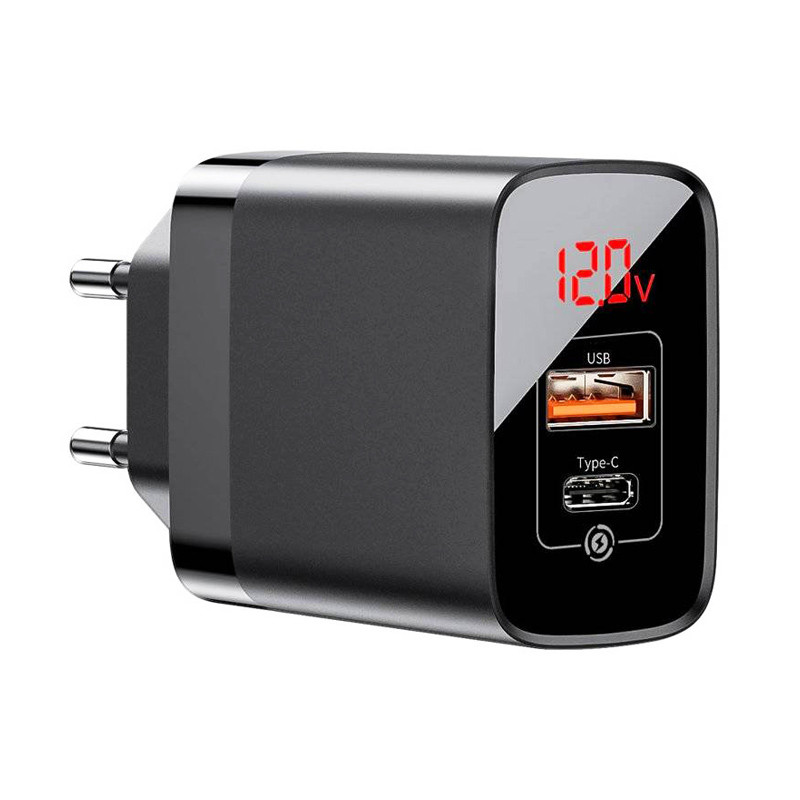کلگی فست شارژ Baseus CCJMHC-A 2Port 3A QC3.0 PD3.0 18W