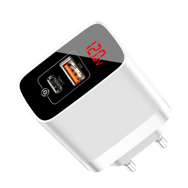 کلگی فست شارژ Baseus CCJMHC-A 2Port 3A QC3.0 PD3.0 18W