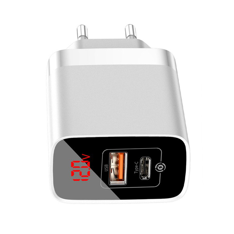کلگی فست شارژ Baseus CCJMHC-A 2Port 3A QC3.0 PD3.0 18W