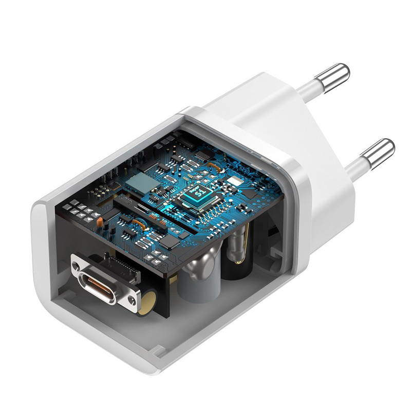شارژر دیواری فست شارژ Baseus TZCCSUP-L QC3.0 PD 25W Type-C + کابل Type-C