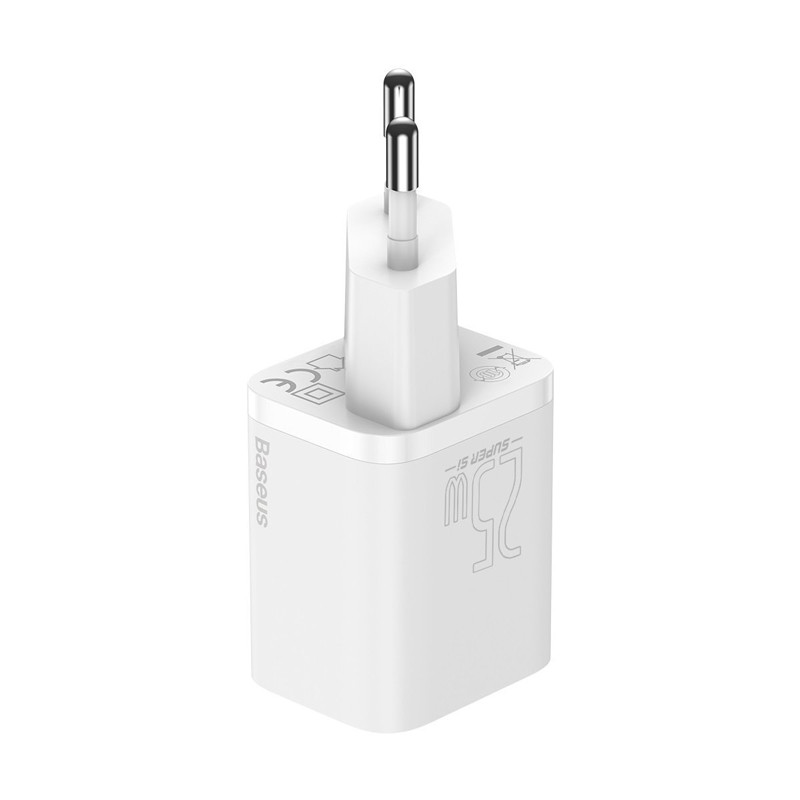 شارژر دیواری فست شارژ Baseus TZCCSUP-L QC3.0 PD 25W Type-C + کابل Type-C