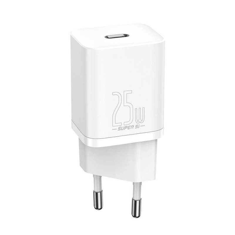 شارژر دیواری فست شارژ Baseus TZCCSUP-L QC3.0 PD 25W Type-C + کابل Type-C