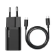 شارژر دیواری فست شارژ Baseus TZCCSUP-L QC3.0 PD 25W Type-C + کابل Type-C