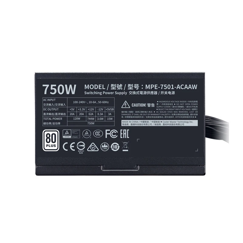 پاور 750 وات کولر مستر Cooler Master MWE 750 White