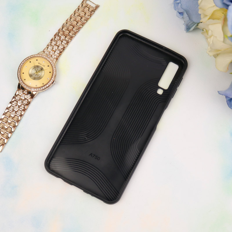 قاب چرمیBURBERRY سامسونگ A7 2018 مشکی