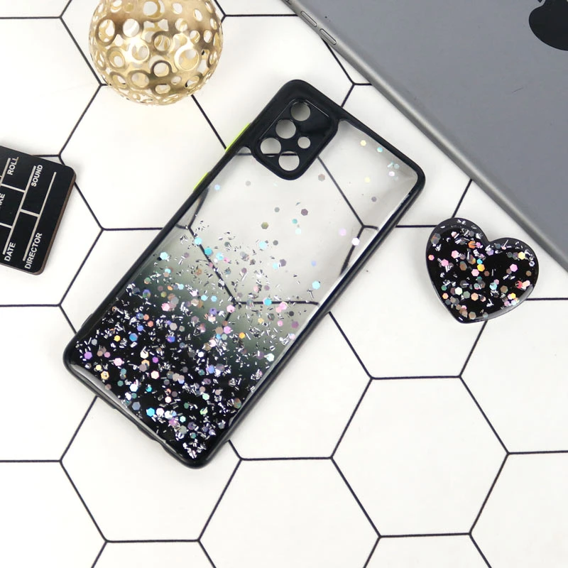 قاب محافظ لنزدار اکلیلی شفاف پاپ سوکت دار Samsung Galaxy A71