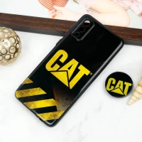 قاب PC محافظ لنز دار طرح CAT + پاپ سوکت Samsung Galaxy A02 / M02
