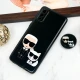 قاب PC محافظ لنز دار طرح Boss Cat + پاپ سوکت Samsung Galaxy A02 / M02